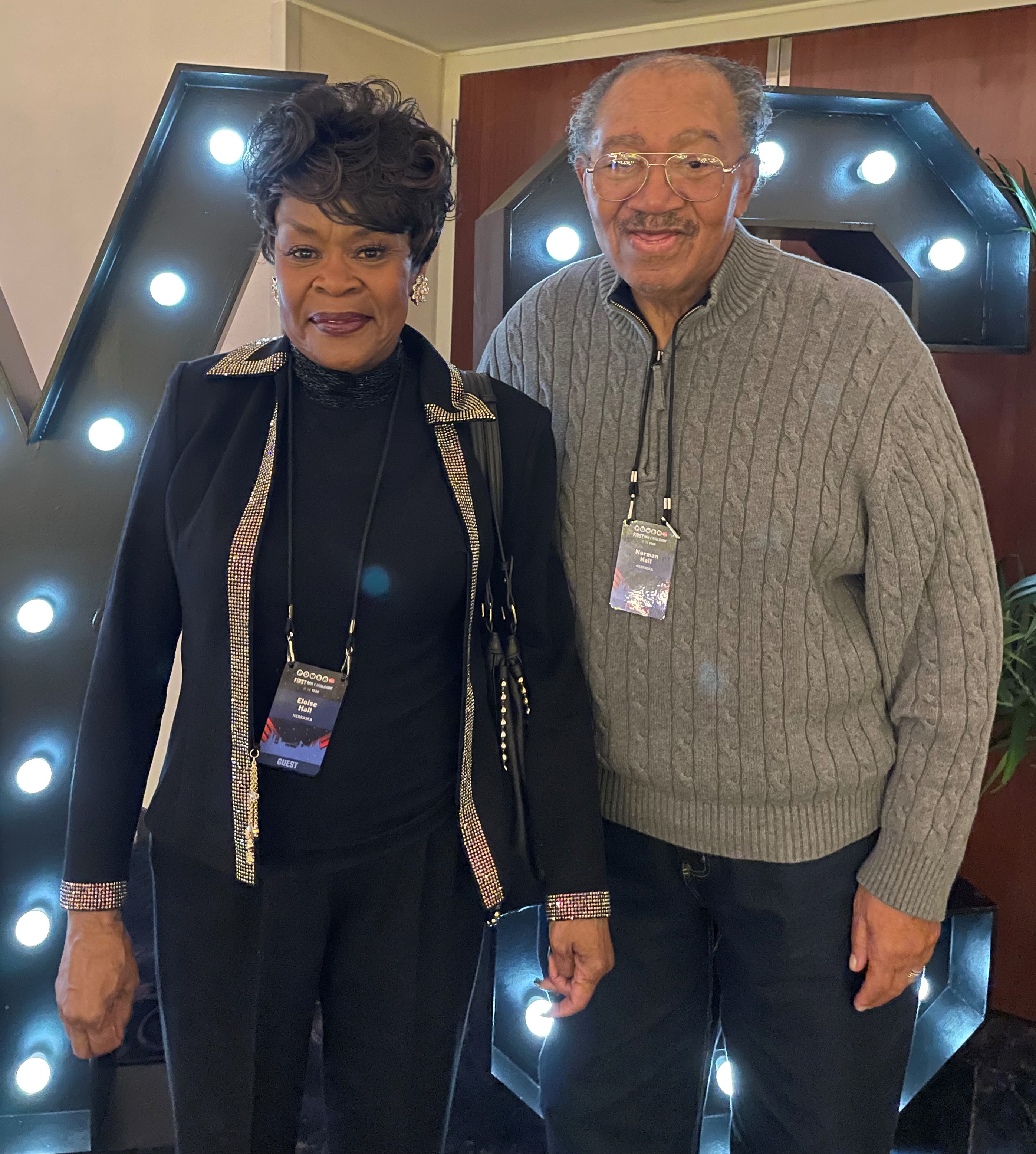 Eloise and Norman Hall of Omaha traveled to New York to celebrate New Year's Eve in Times Square after winning the Nebraska Lottery's Powerball First Millionaire of the Year promotion.