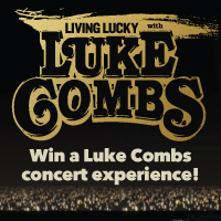 Living Lucky with Luke Combs. Win a Luke Combs concert experience!