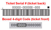 Ticket serial example