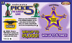 Nebraska Pick 5 The Scratch Game