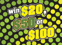 Win $20, $50 or $100 details.