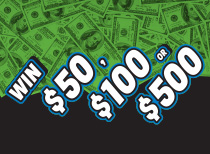 Win $50, $100 or $500 details.