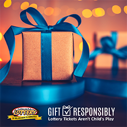 Gift Responsibly. Lottery Tickets Aren't Child's Play. Nebraska Lottery