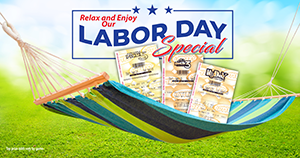 Relaz and Enjoy our Labor Day Special
