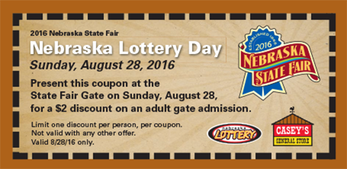 Nebraska Lottery Day coupon