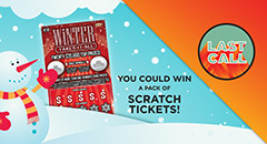 You could win a pack of SCRATCH TICKETS!