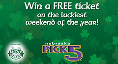 Win a FREE ticket on the luckiest weekend of the year!