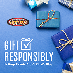 Gift Responsibly. Lottery tickets aren't child's play.