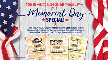 Your tickets to a special Memorial Day - our Memorial Day Special!